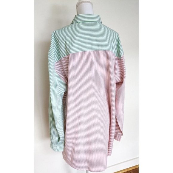 BNWT Blanca Benny Shirt Lime Pink Size M-L Long Sleeve - Picture 8 of 10